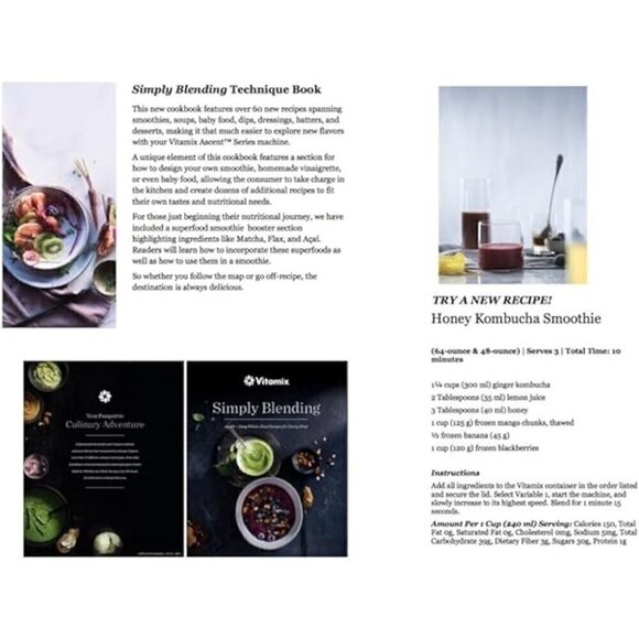 NEW SEALED - Vitamix blender kitchen Simply blending hardcover book with DVD - Picture 2 of 5